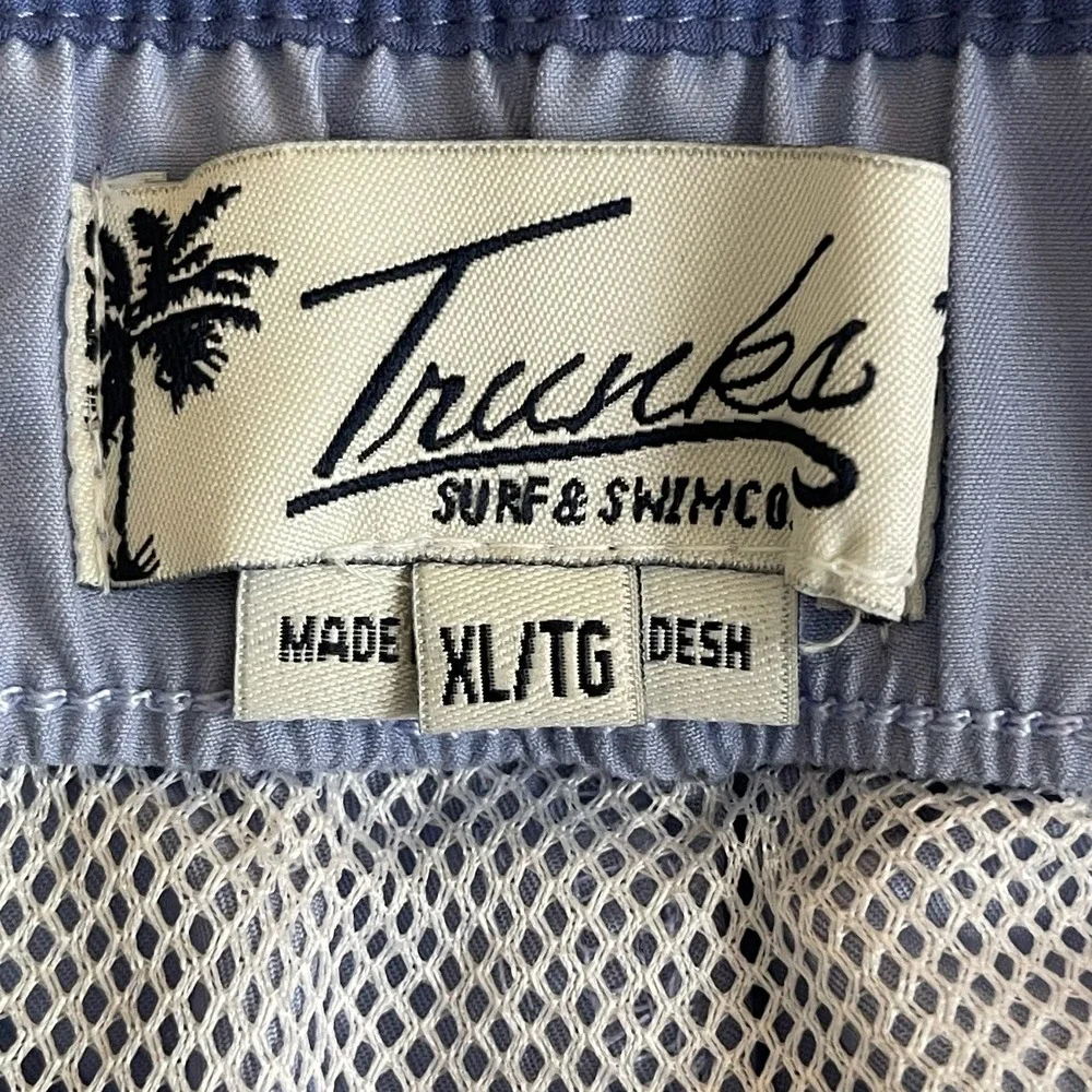 Trunks Surf & Swim Co Men's Blue Colorblock Board Shorts Size‎ XL